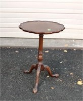 Ball & Claw Foot Mahogany Stand; 24"H
