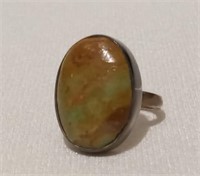 Petrified Wood Sterling(?) Ring