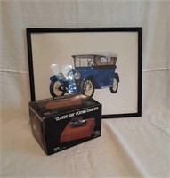 1915 Ford Picture, Peugeot Playing Card Box