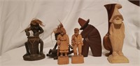 Assorted Wooden Figures