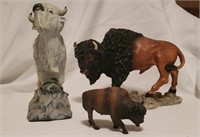 Assorted Buffalo Figurines
