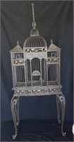 Vintage Wrought Iron Victorian Style Bird Cage