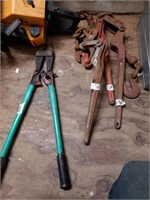 Lot with chain tie downs, bolt cutters    (P 22) (