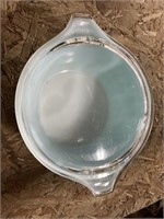 Blue Pyrex Lidded Bowl