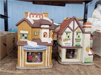 4 Painted Christmas Houses