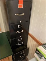 Black 5 drawer filing cabinet