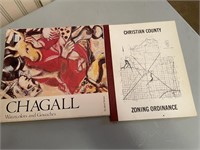 Chagall watercolor book, Christian County platt -