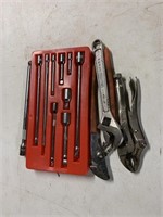 Extension set, Pliers, Wrench