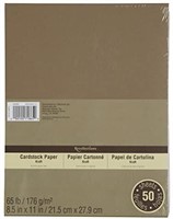Cardstock Paper Value Pack 8.5x11 - 4 Packs of 50