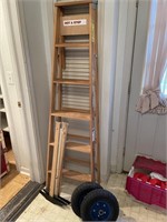 6 foot wooden ladder & more