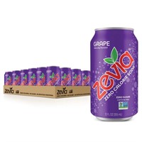 Zevia Zero Calorie Soda, Grape, 12 oz (24 Pack)