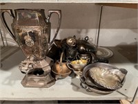 Extra large lot of silverplate