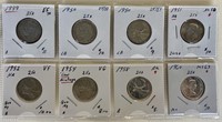 Group Sterling Canada 25 Cent Pieces (8)