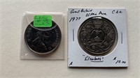 1977 and 1981 New Pence Coins