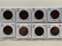 Great Britain Penny Coins Various Years
