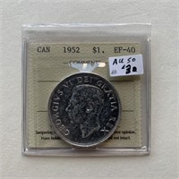 Canadian 1952 1 Dollar EF-40