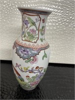 Vase Decorated with Birds and Flowers