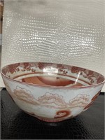 Large Signed Porcelain Bowl