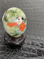 Hand Painted Egg on Stand