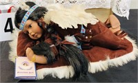 "BETSY" PORCELAIN NATIVE AMERICAN BABY