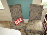 2 CUSHIONED CHAIRS