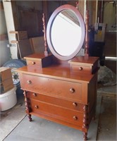 5 Drawer Vanity/Dresser with Mirror