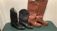 (2) Pairs Women’s Size 8 1/2 Boots