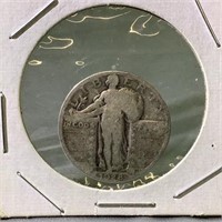 1928 standing US quarter