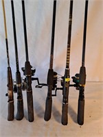 6 Fishing Rod & Reels