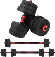 Dumbbell Barbell  Weights  Set, 44 Pounds