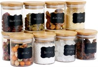 Set of 12 Kitchen Glass Storage Canisters