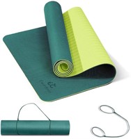 Foiller Twin-Color Yoga Mat,Green
