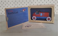 Wind up tin toy race car