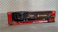 Juan Pablo Montoya Texaco toy racing transporter