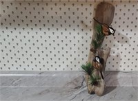 Hand crafted bird, driftwood wall decor
