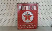 Texaco Motor Oil metal sign