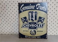 Chevrolet Genuine Parts sign