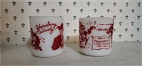 Hopalong Cassidy, Davy Crockett mugs (2)