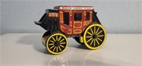 Wells Fargo cast iron stagecoach bank