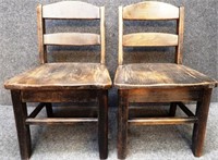 Vintage Children's School Chairs