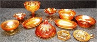 Carnival Glass - Butter Dish, Compotes, & More
