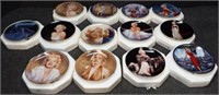 (12) Marilyn Monroe & (1) Wolf Collector Plates