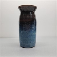 10" Signed Glazed Pottery Vase