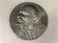Rare NYC Daily Worker Lenin Cast Plaque 5"