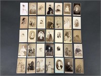 35pc Mid 19th Century CDV Photos