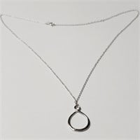 Sterling Silver Necklace Pendant w/ Chain SJC