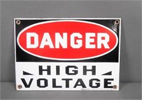 Vintage Danger High Voltage Sign