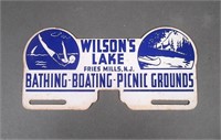 Wilson's Lake License Plate Topper