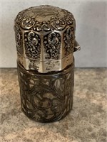Sterling Victorian Dresser Jar