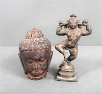2pc Tibetan Figure Lot